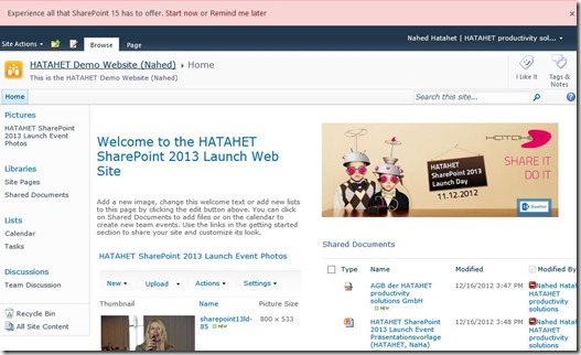 Migration Upgrade von SharePoint 2010 nach SharePoint 2013 Schemaupgrade Websitesammlung Upgrade 001 (HATAHET)